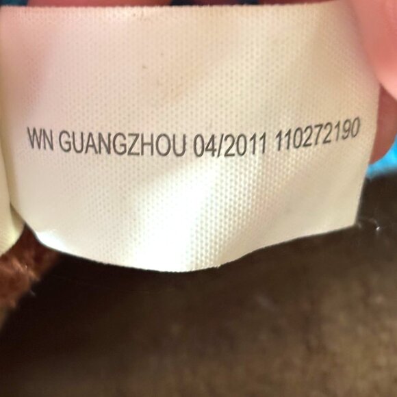 Dan Dee Sock Monkey Dog Plush Toy Peace signs Hippie Love 15" - Picture 7 of 9